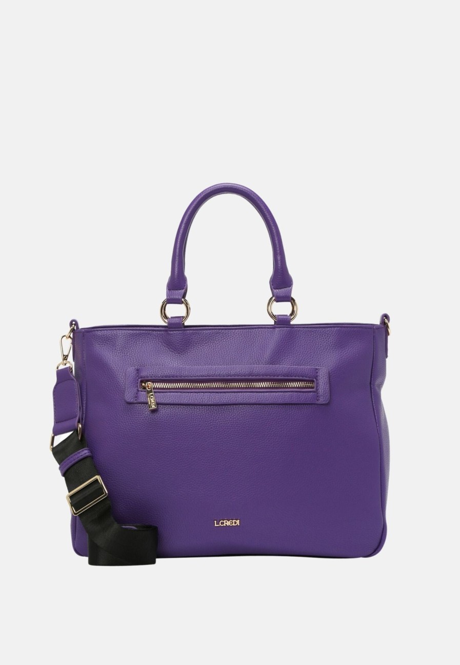 Bags L.Credi | Lindsey Handle Bag Purple ⋆ Loomisbag