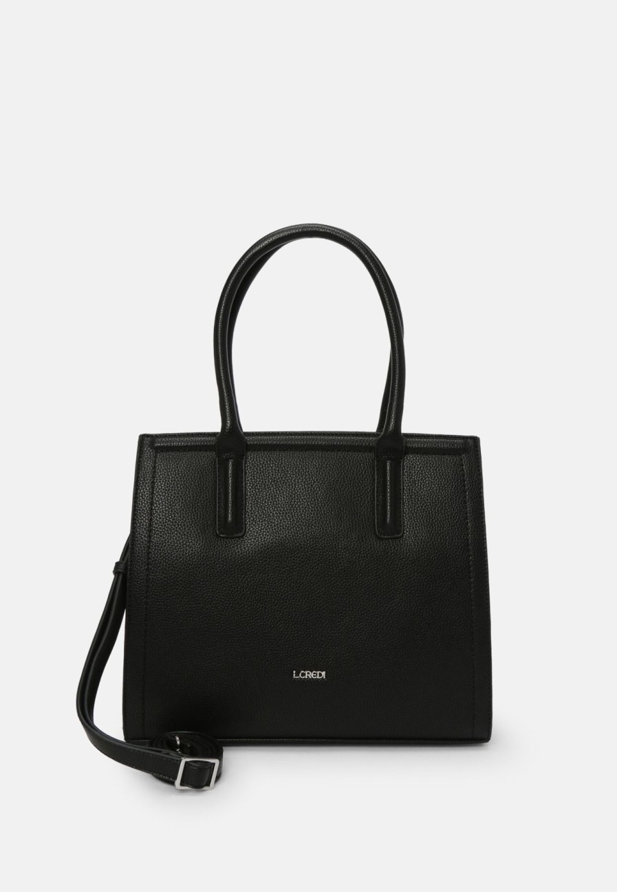 Bags L.Credi | Larissa Handle Bag Black ⋆ Loomisbag