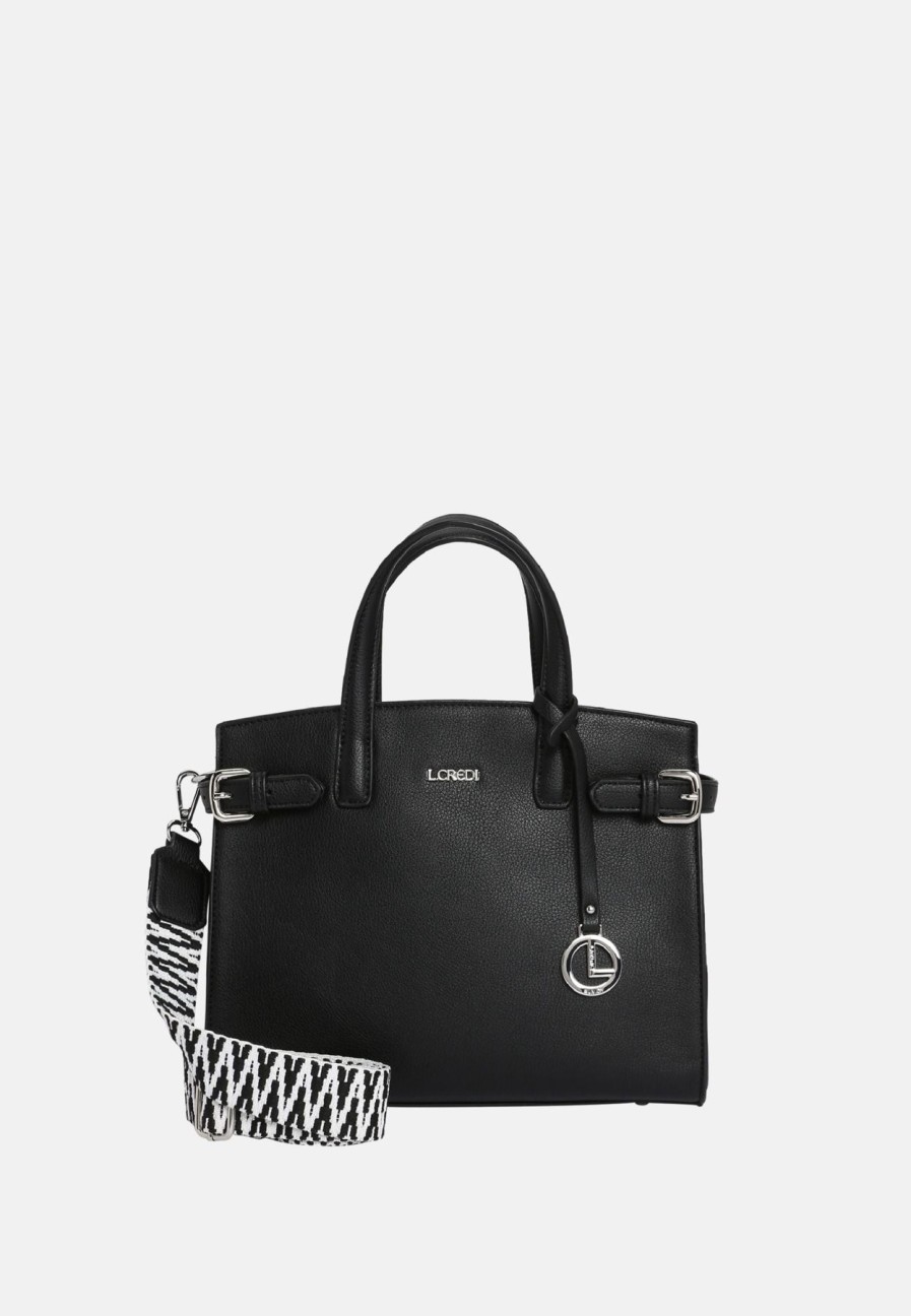 Bags L.Credi | Isante Handle Bag Black ⋆ Loomisbag